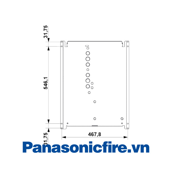 5020 Giá đỡ gắn tường loại 19 inch, Hệ thống báo cháy địa chỉ